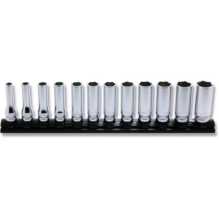Ko-Ken Socket set 7-19mm 6 Point 300mm Z-series 12 pieces 3/8 Sq. Drive, RS3300MZ/12 RS3300MZ/12